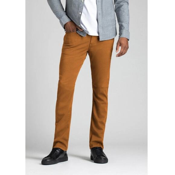 Du/er Men's No Sweat Pants Size 30 X 32 Relaxed Fit Tapered Cotton Blend Amber - Picture 2 of 11